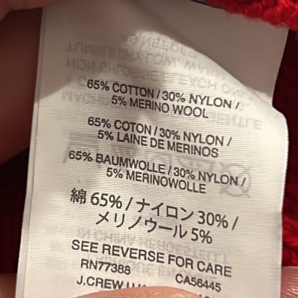 NWOT J Crew Red Vest Pullover Sweater Sz S - Picture 11 of 11